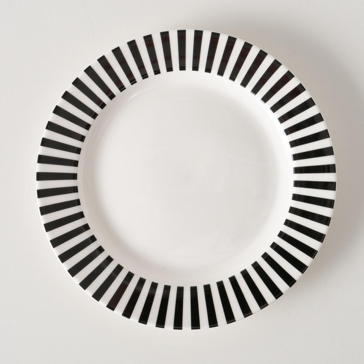 TELLER    - Schwarz/Weiß, Basics, Keramik (20,2/1,8cm)