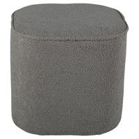 POUF Teddystoff Grau 44/41/44 cm  - Grau, Design, Textil (44/41/44cm) - Livetastic