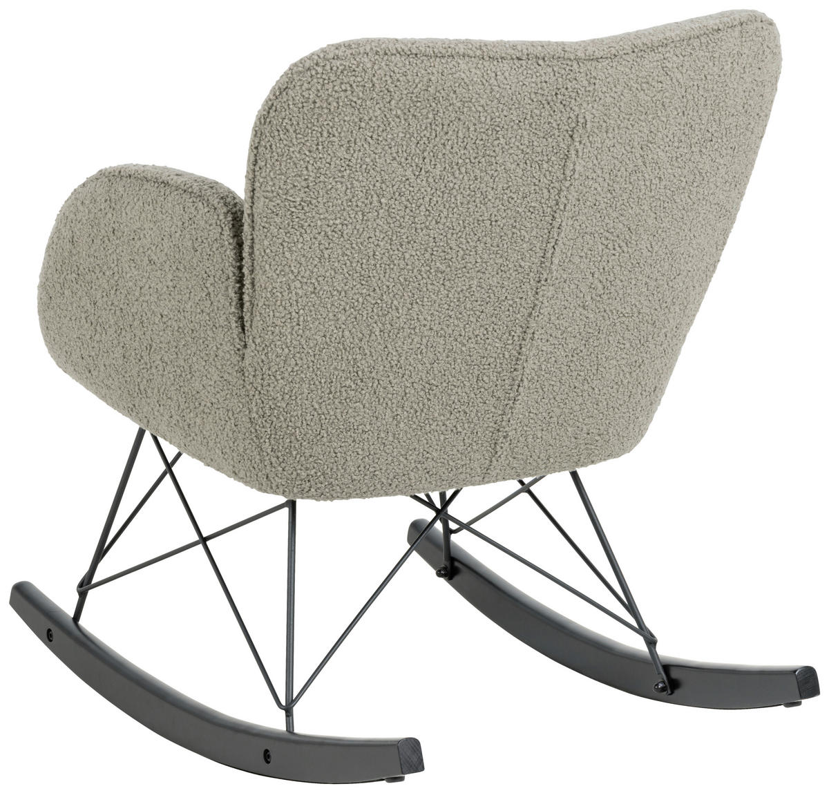GUNGSTOL i teddy tyg brun, grå  - brun/grå, Design, metall/trä (67,5/80/90cm) - Livetastic