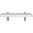 WANDBOARD Weiß - Weiß, Design, Holzwerkstoff/Metall (60/2,2/25cm) - Moderano