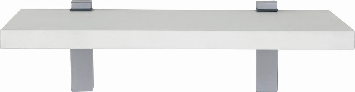 WANDBOARD Weiß  - Weiß, Design, Holzwerkstoff/Metall (60/2,2/25cm) - Moderano