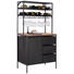 BAR in Schwarz, Akaziefarben - Schwarz/Akaziefarben, Trend, Holz/Holzwerkstoff (80/153/45cm) - Ambia Home BAR in Schwarz, Akaziefarben - Schwarz/Akaziefarben, Trend, Holz/Holzwerkstoff (80/153/45cm) - Ambia Home
