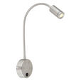 LED-WANDLEUCHTE 9/50 cm   - Nickelfarben, Basics, Kunststoff/Metall (9/50cm) - Novel