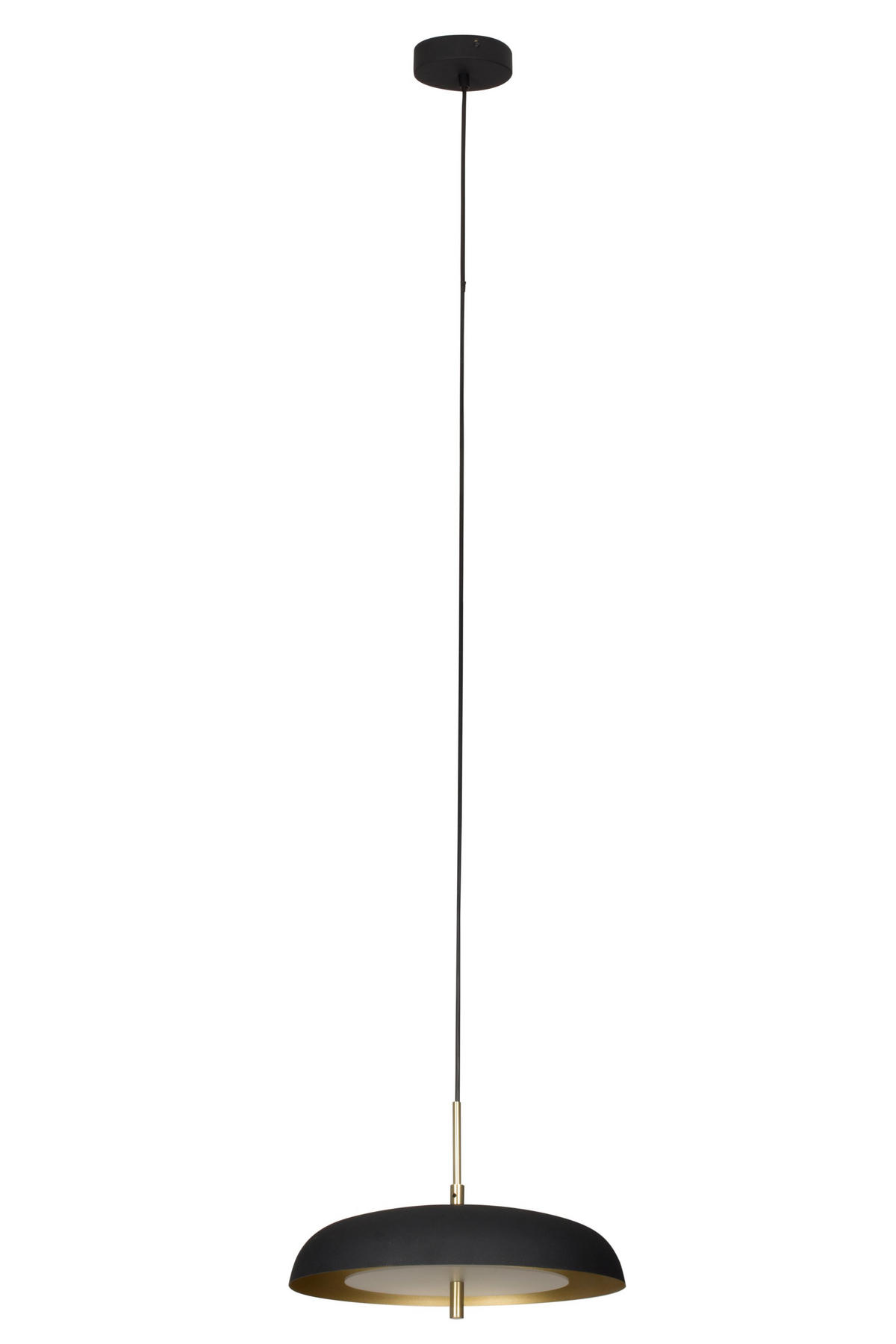 ZÁVĚSNÉ SVÍTIDLO, 38/150 cm  - černá/barvy zlata, Konvenční, kov (38/150cm) - Novel