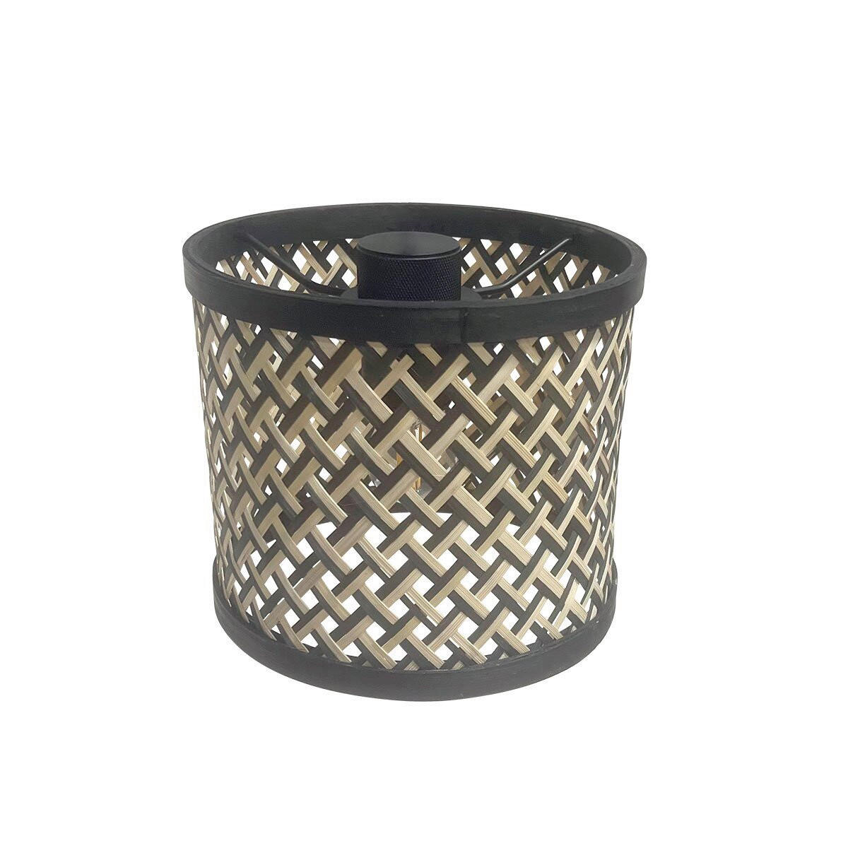 STEHLEUCHTE SPARKLED LIGHT 30/180/75 cm  - Schwarz/Braun, Trend, Naturmaterialien/Metall (30/180/75cm)