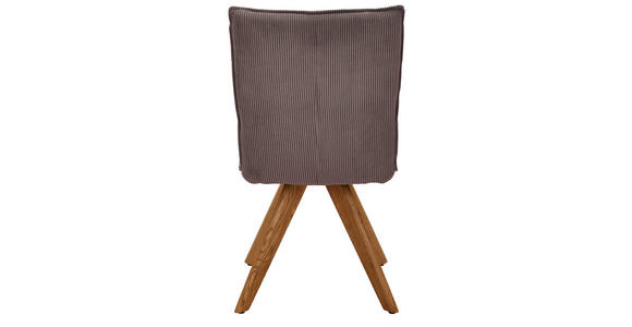 STUHL in Holz, Textil Taupe - Taupe/Wildeiche, Design, Holz/Textil (47/87/62cm) - Johann Jakob