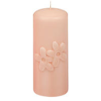 KERZE - Koralle, Trend, Naturmaterialien (5,7/14cm)