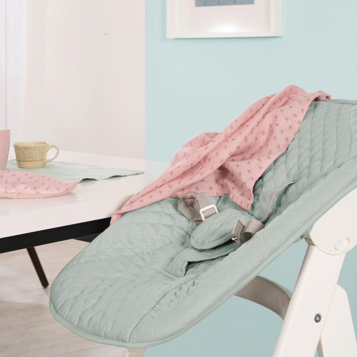 HOCHSTUHL Born Up Style Set Pastellgrün, Weiß Frosty Green  - Pastellgrün/Weiß, Basics, Holzwerkstoff/Textil (46/94/66,5cm) - Roba