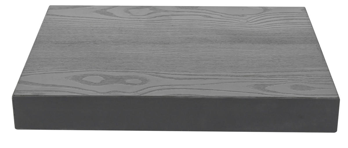 WANDBOARD Metall, Holzwerkstoff Schwarz  - Schwarz, Basics, Holzwerkstoff/Metall (30/3,8/23,5cm) - Boxxx