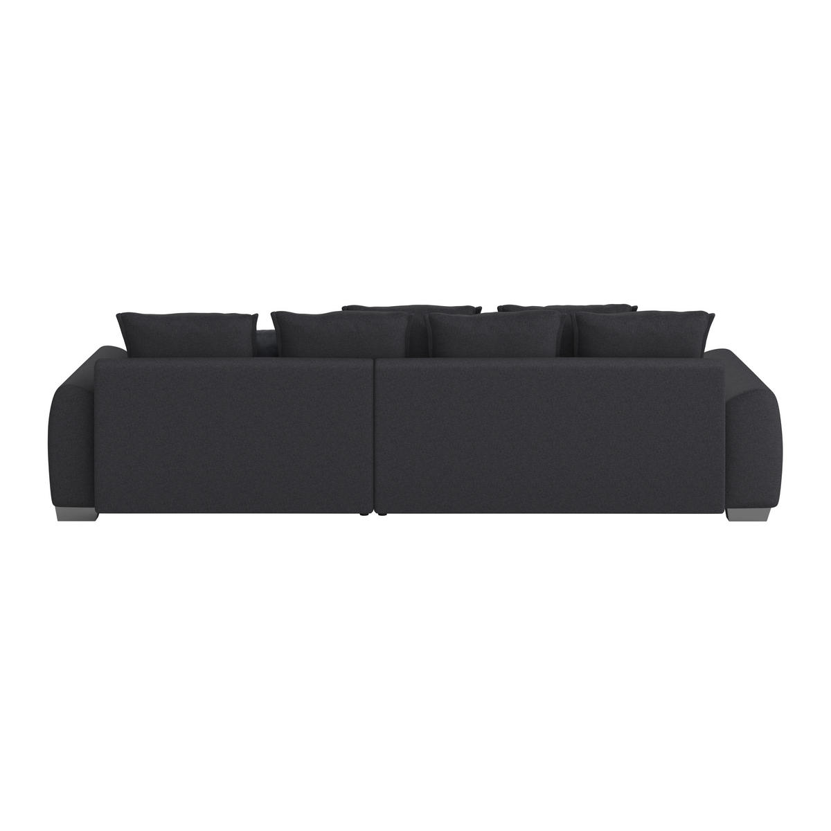ECKSOFA in Webstoff Dunkelblau  - Chromfarben/Blau, Design, Kunststoff/Textil (320/226cm) - Carryhome