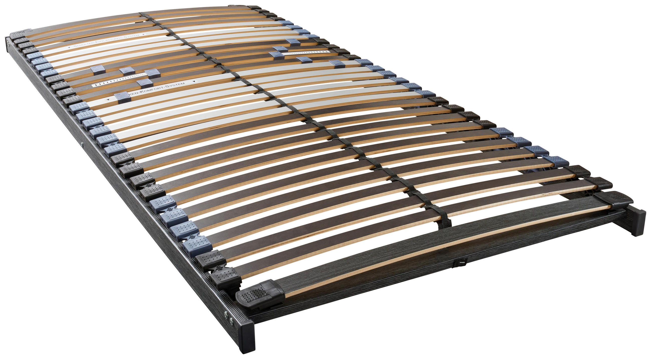 LATTENROST 90/200 cm Birke, Buche  - Braun/Grau, Basics, Holz (90/200cm) - Novel