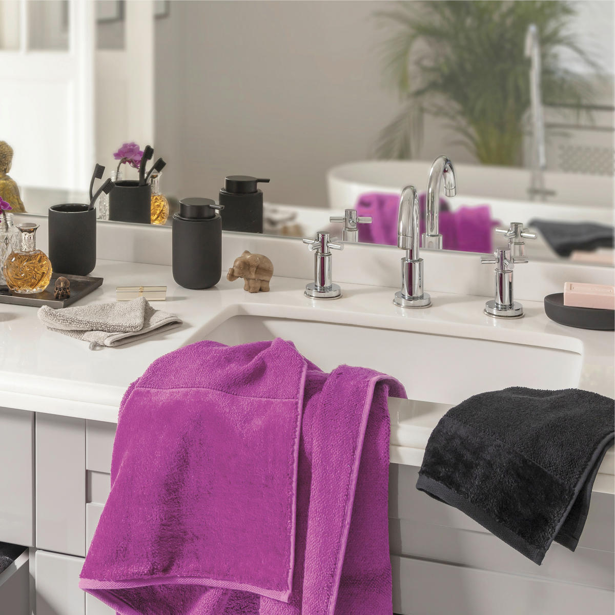 DUSCHTUCH BAMBOO LUXE 80/150 cm  - Türkis, Basics, Textil (80/150cm) - Moeve