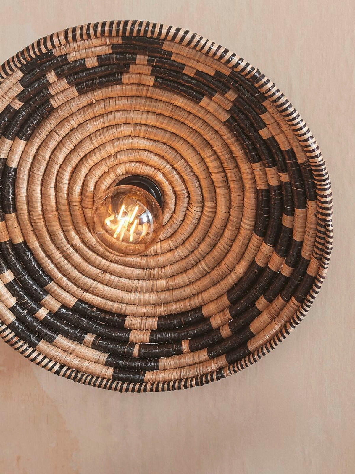 DECKENLEUCHTE   45 cm  - Multicolor, MODERN, Naturmaterialien (45cm) - Good & Mojo