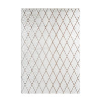 HOCHFLORTEPPICH 80/150 cm  - Weiss/Beige, Design, Textil (80/150cm) - Kayoom