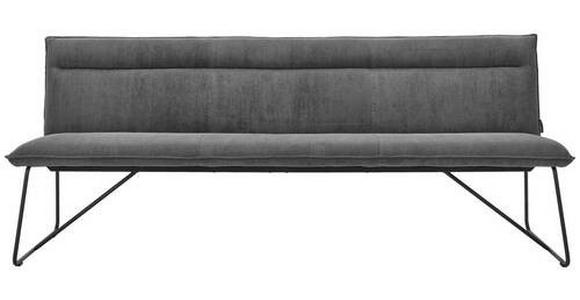 SITZBANK 180/88/66 cm Anthrazit Metall - Anthrazit/Schwarz, Design, Textil/Metall (180/88/66cm) - Johann Jakob