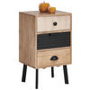 KOMMODE  in 40/70/35 cm  - Hellbraun/Dunkelbraun, LIFESTYLE, Holz/Metall (40/70/35cm) - Landscape