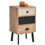 KOMMODE  in 40/70/35 cm  - Hellbraun/Dunkelbraun, LIFESTYLE, Holz/Metall (40/70/35cm) - Landscape