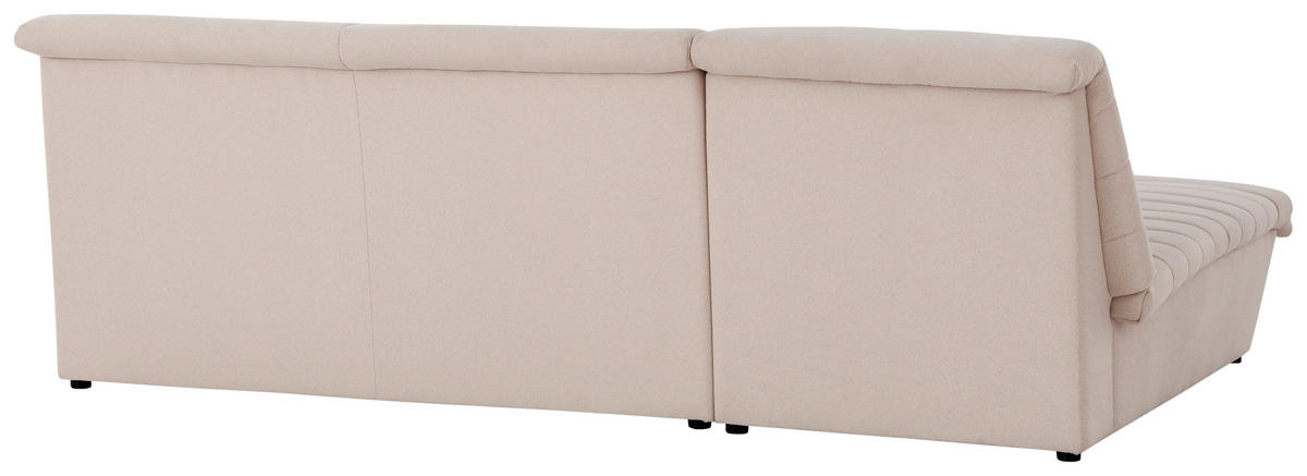 ECKSOFA in Webstoff Creme  168/274 cm  - Creme/Schwarz, Design, Kunststoff/Textil (168/274cm) - LOOKS by W.Joop
