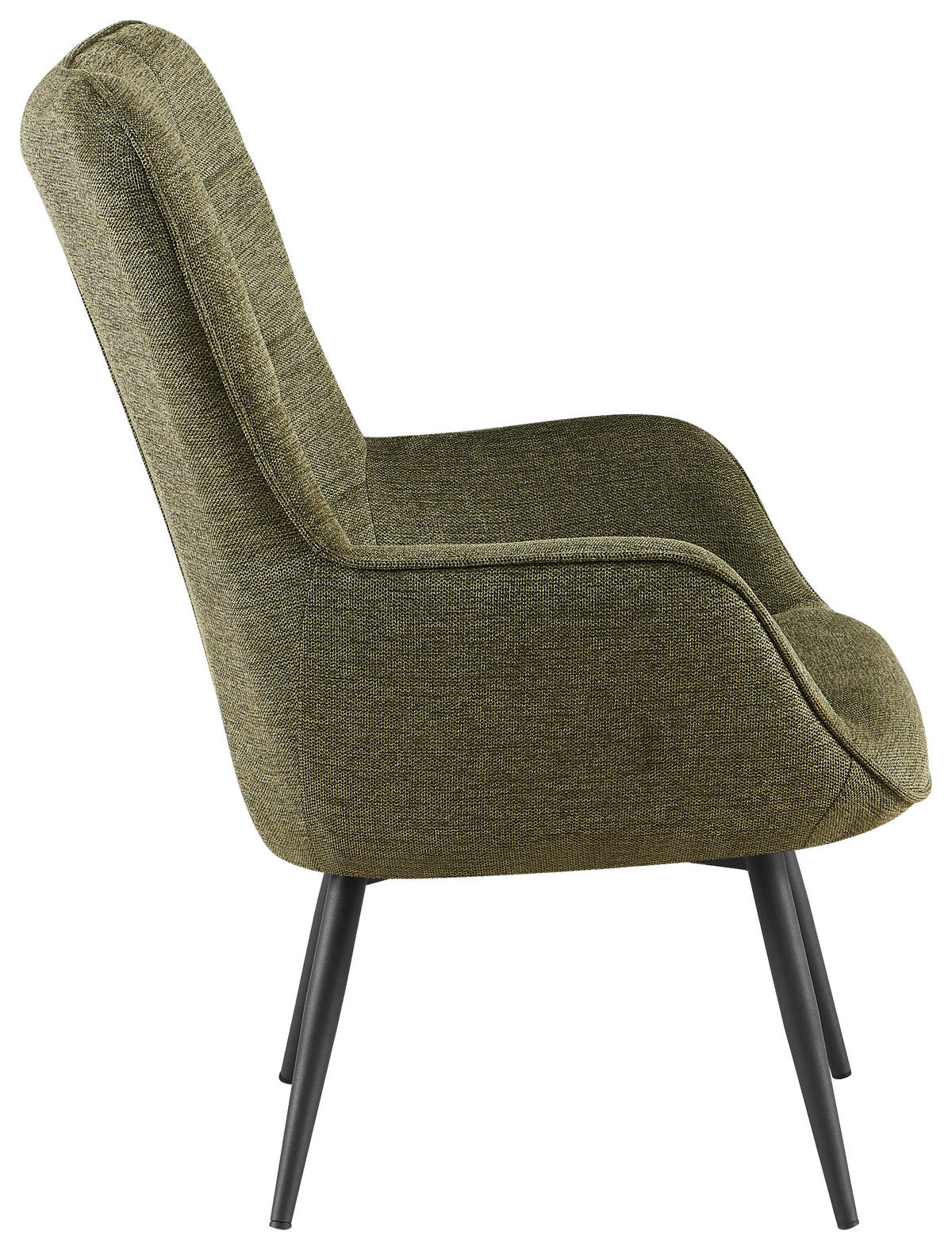 SESSEL in Webstoff Grün  - Grün, Design, Textil/Metall (73/98/79cm) - Ti'me