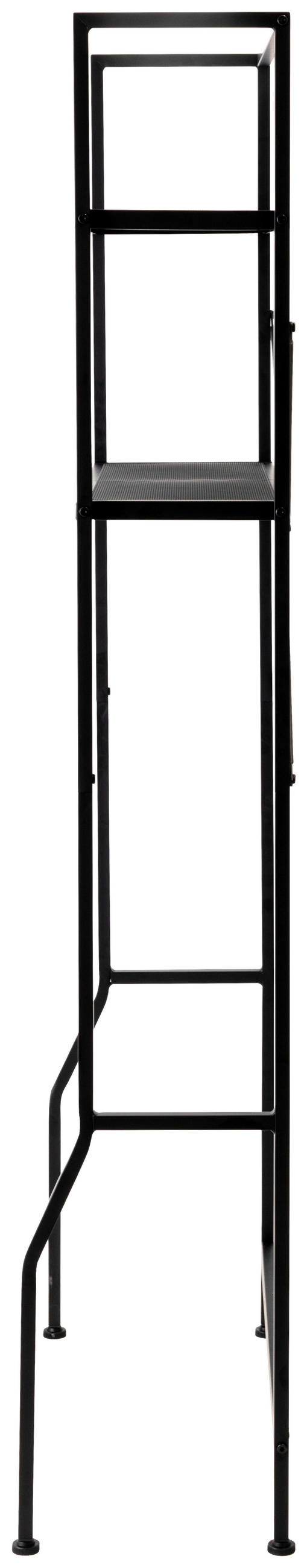 REGAL Schwarz  - Schwarz, Basics, Kunststoff/Metall (68/160/28cm) - Carryhome