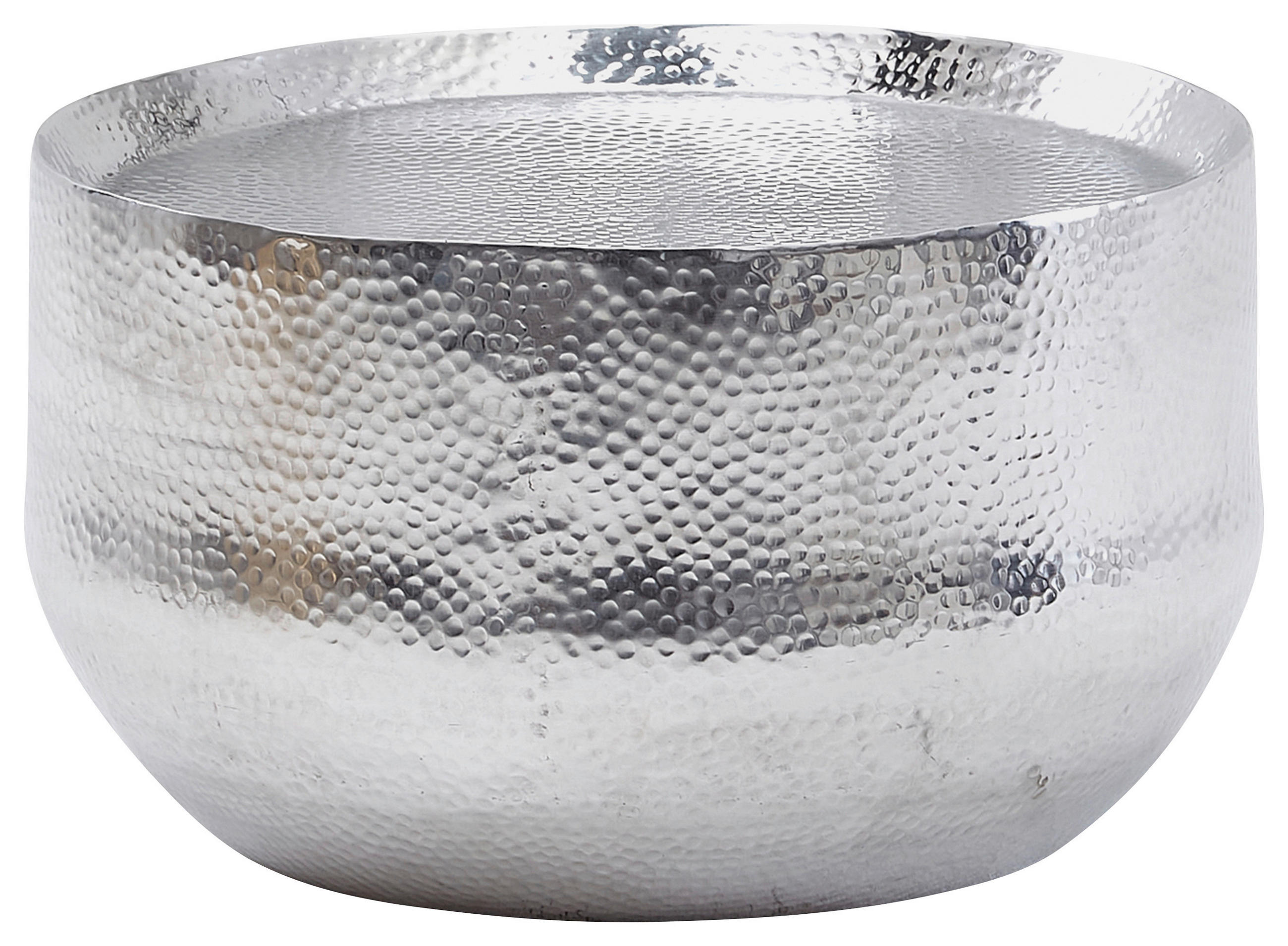 KONFERENČNÍ STOLEK, barvy stříbra, kov, 60/60/35 cm - barvy stříbra, Moderní, kov (60/60/35cm) - MID.YOU