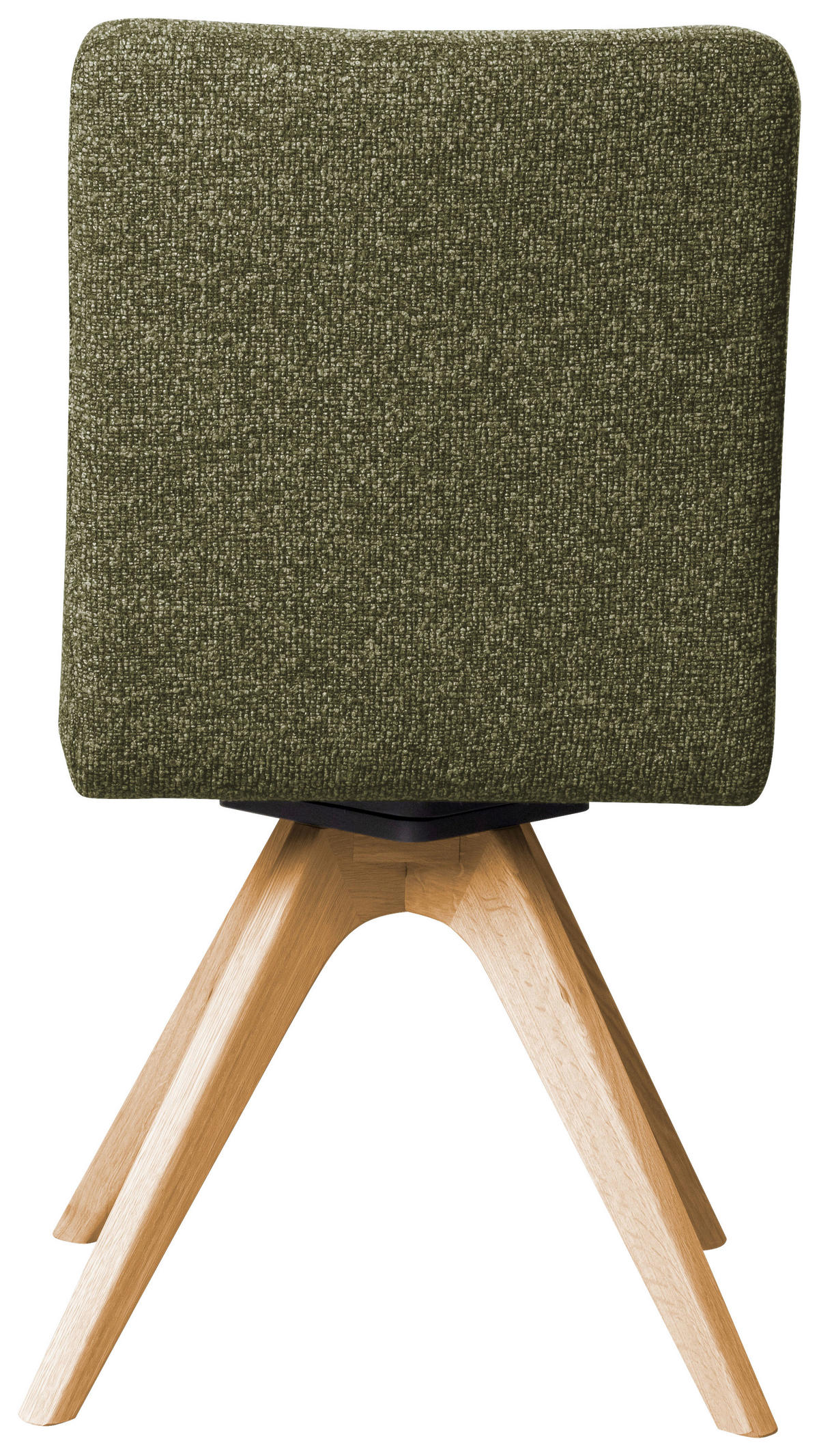 Stuhl drehbar - Eichefarben/Grün, KONVENTIONELL, Holz/Textil (47/89/60cm) - Linea Natura
