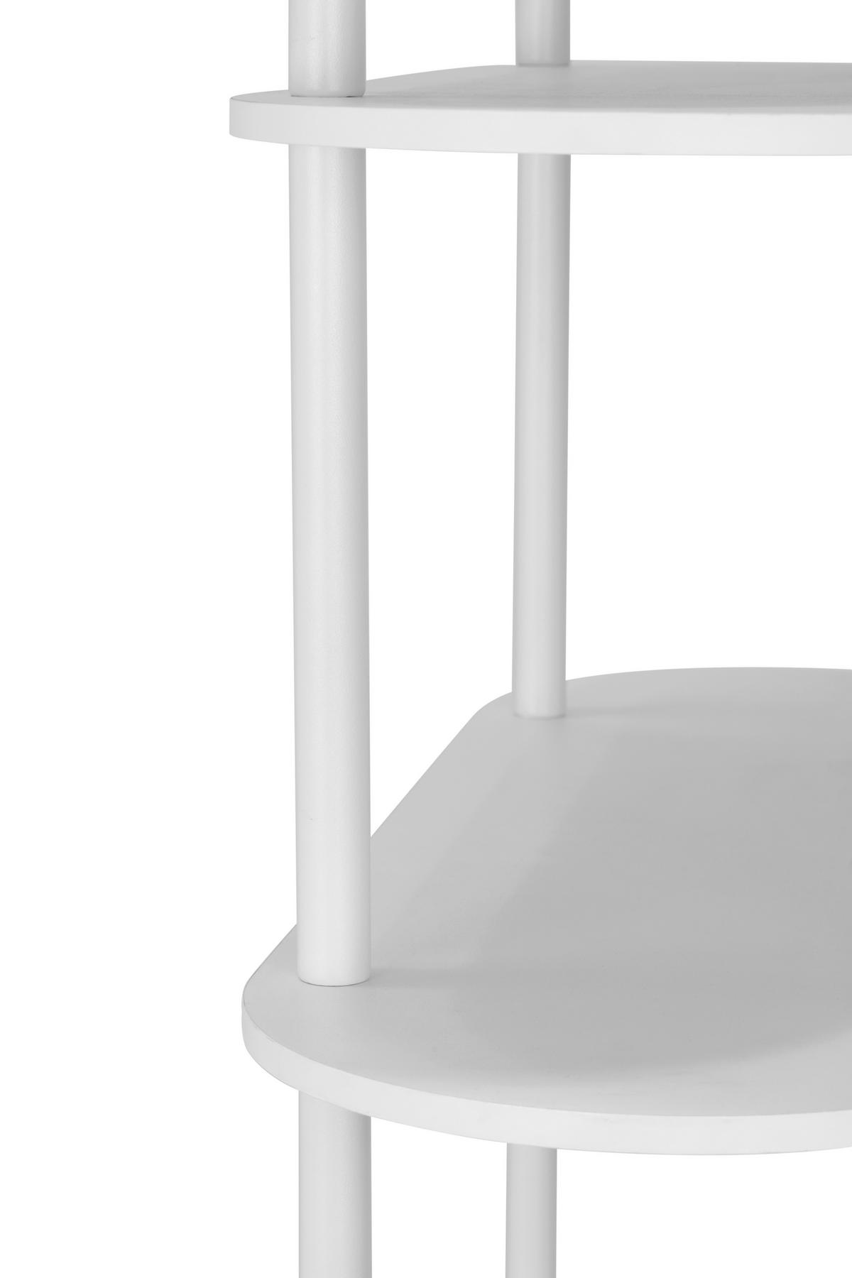 REGAL  90/160/30 cm Weiss  - Weiss, Modern, Holzwerkstoff/Metall (90/160/30cm) - PBJ