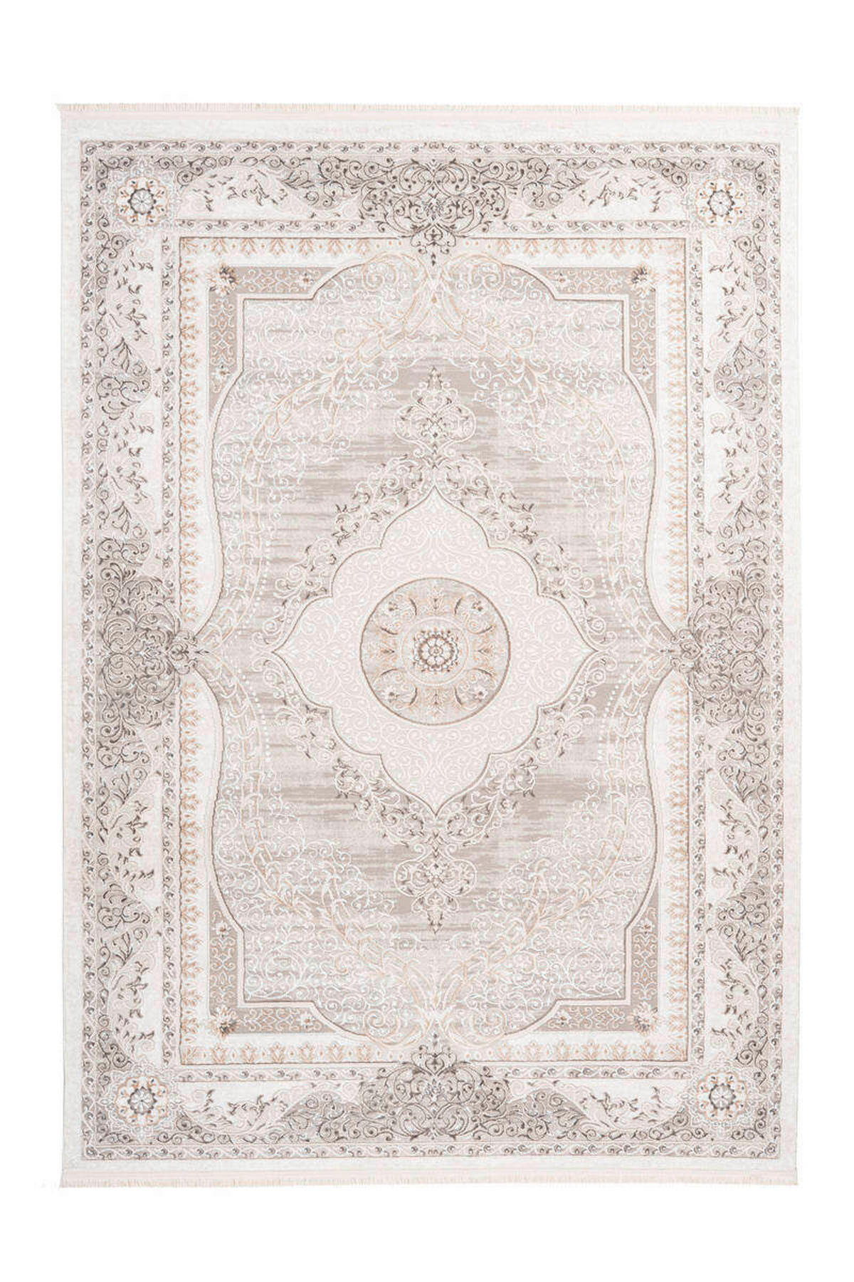 VINTAGE-TEPPICH 120/180 cm Akropolis Grau, Silberfarben  - Silberfarben/Grau, Design, Textil (120/180cm) - Kayoom