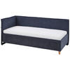 POLSTERLIEGE Flachgewebe Dunkelblau  - Eichefarben/Birkefarben, KONVENTIONELL, Holz/Textil (90/200cm) - Stylife