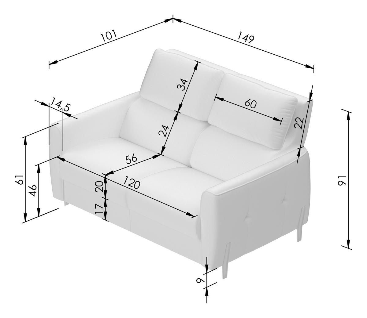 2-SITZER-SOFA Plüsch Dunkelgrün  - Dunkelgrün/Schwarz, Design, Textil/Metall (149/91/101cm) - Stylife