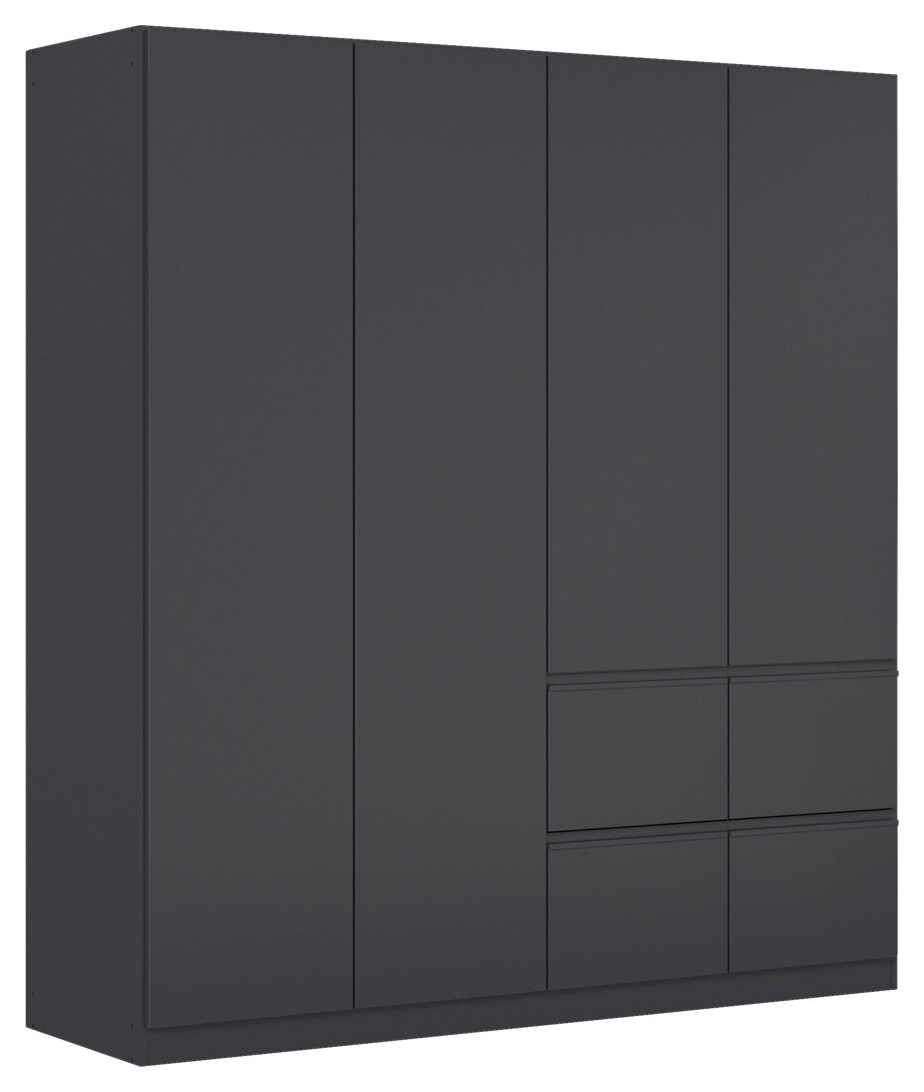 KLEIDERSCHRANK in Grau - Grau, Trend, Holzwerkstoff/Kunststoff (181/197/54cm) - Xora