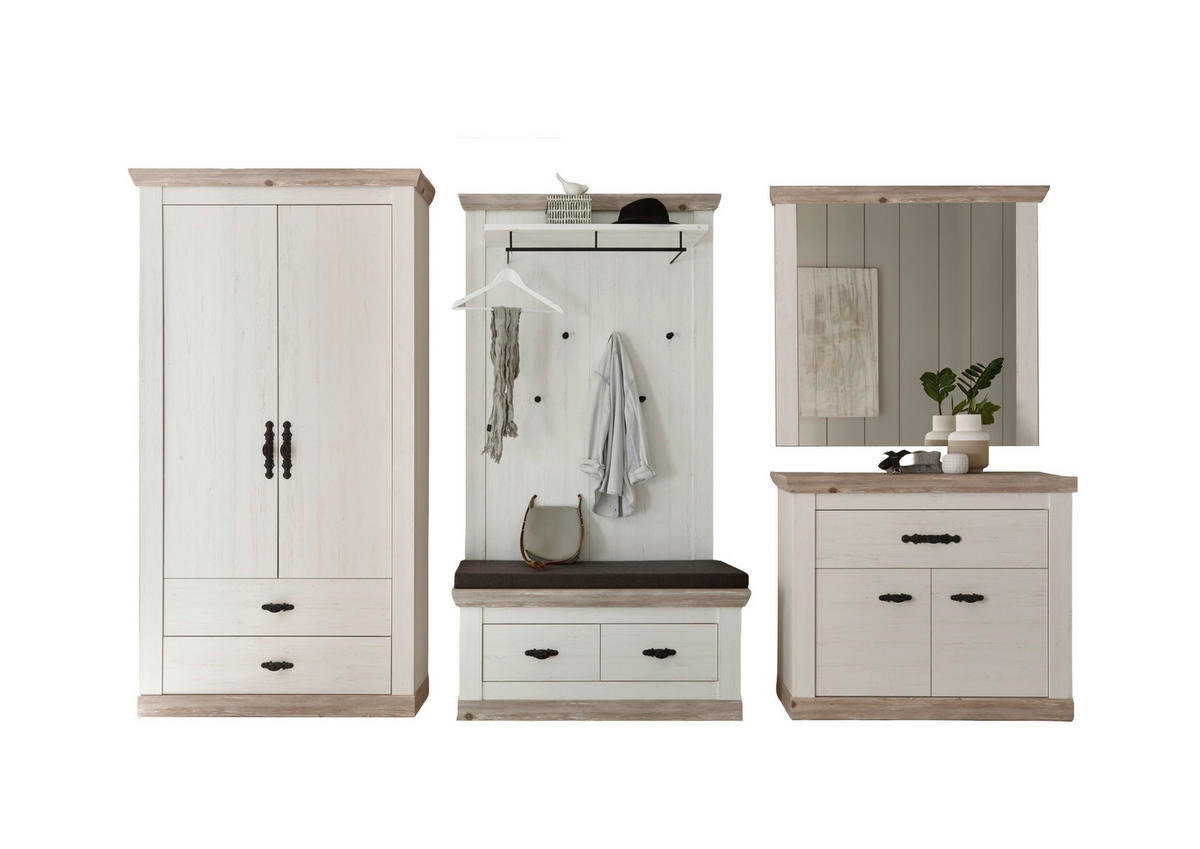 GARDEROBE 5-teilig  in 341/201/45 cm  - Design, Holzwerkstoff (341/201/45cm) - MID.YOU