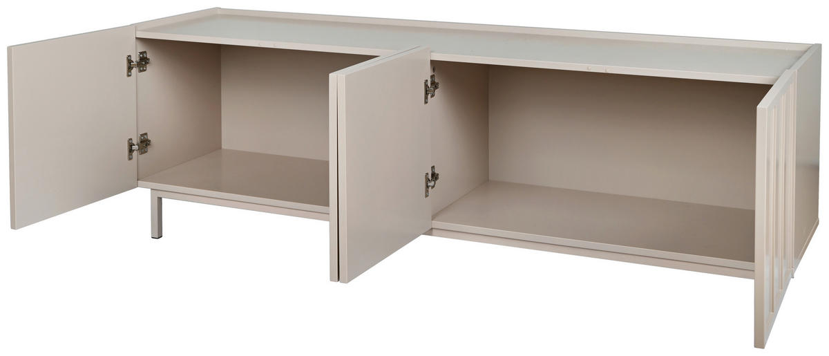 LOWBOARD Velin  in  - Braun, Design, Holzwerkstoff/Metall (160/52/40cm) - Livetastic