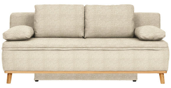 SCHLAFSOFA  in Webstoff Beige  - Beige/Naturfarben, KONVENTIONELL, Holz/Textil (203/95/96cm) - Venda