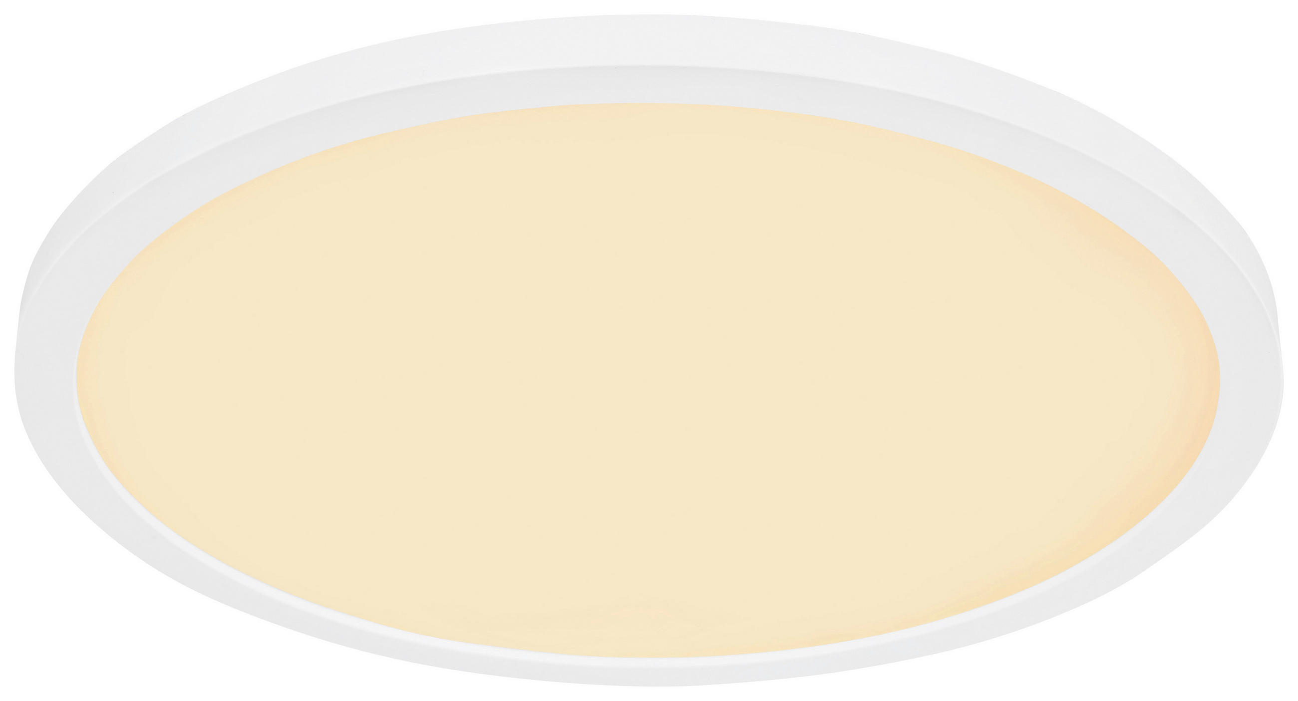 LED-DECKENLEUCHTE 24 W  42/2,5 cm    - Weiss/Opal, Basics, Kunststoff (42/2,5cm) - Globo