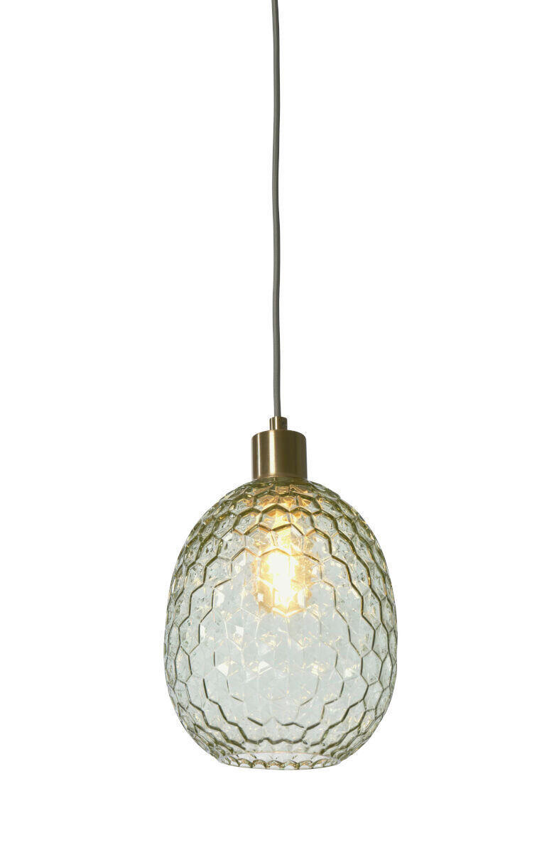 SVJETILJKA VISEĆA  18/27 cm       - zelena, Trend, staklo (18/27cm) - It's about Romi