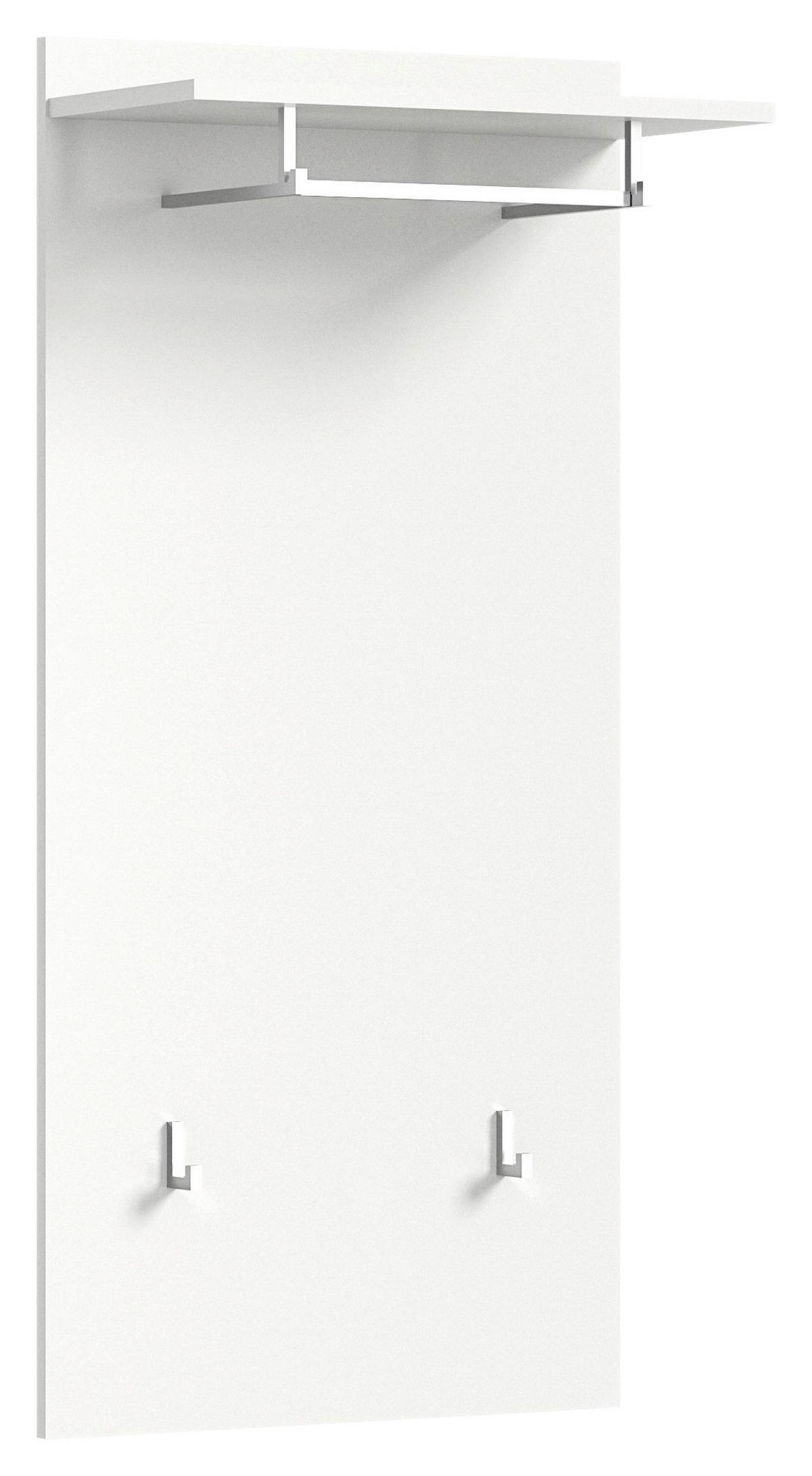 GARDEROBE 3-teilig  in 110/191/37 cm  - Weiß Hochglanz/Weiß, Design, Holzwerkstoff (110/191/37cm) - Xora