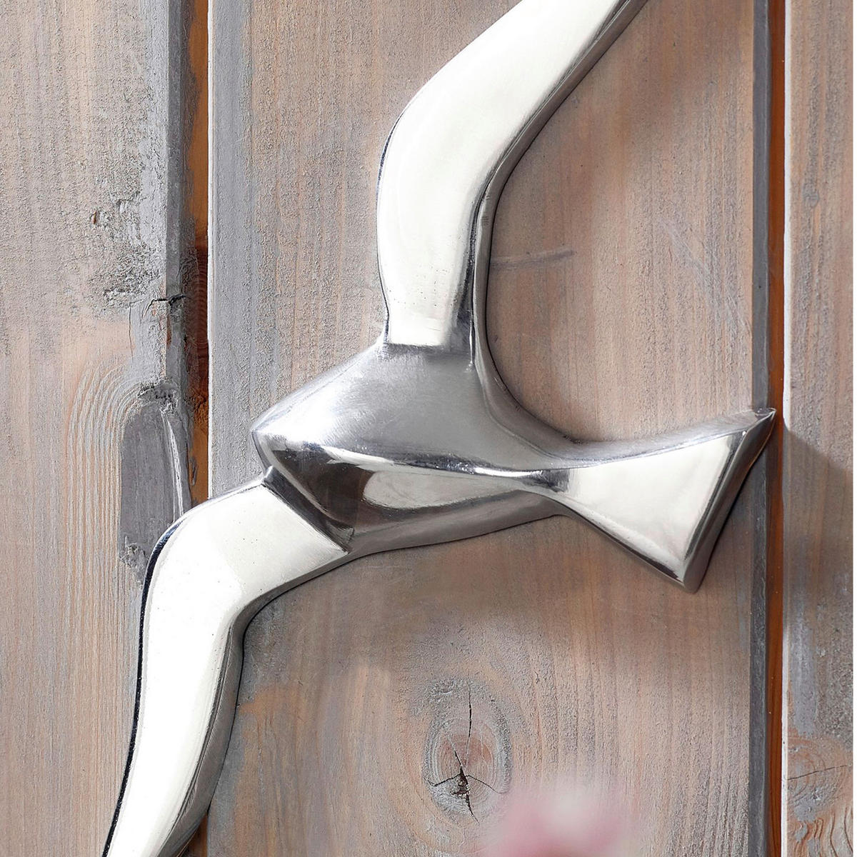 WANDDEKO  - Silberfarben, Modern, Metall (13/30/3cm) - MID.YOU