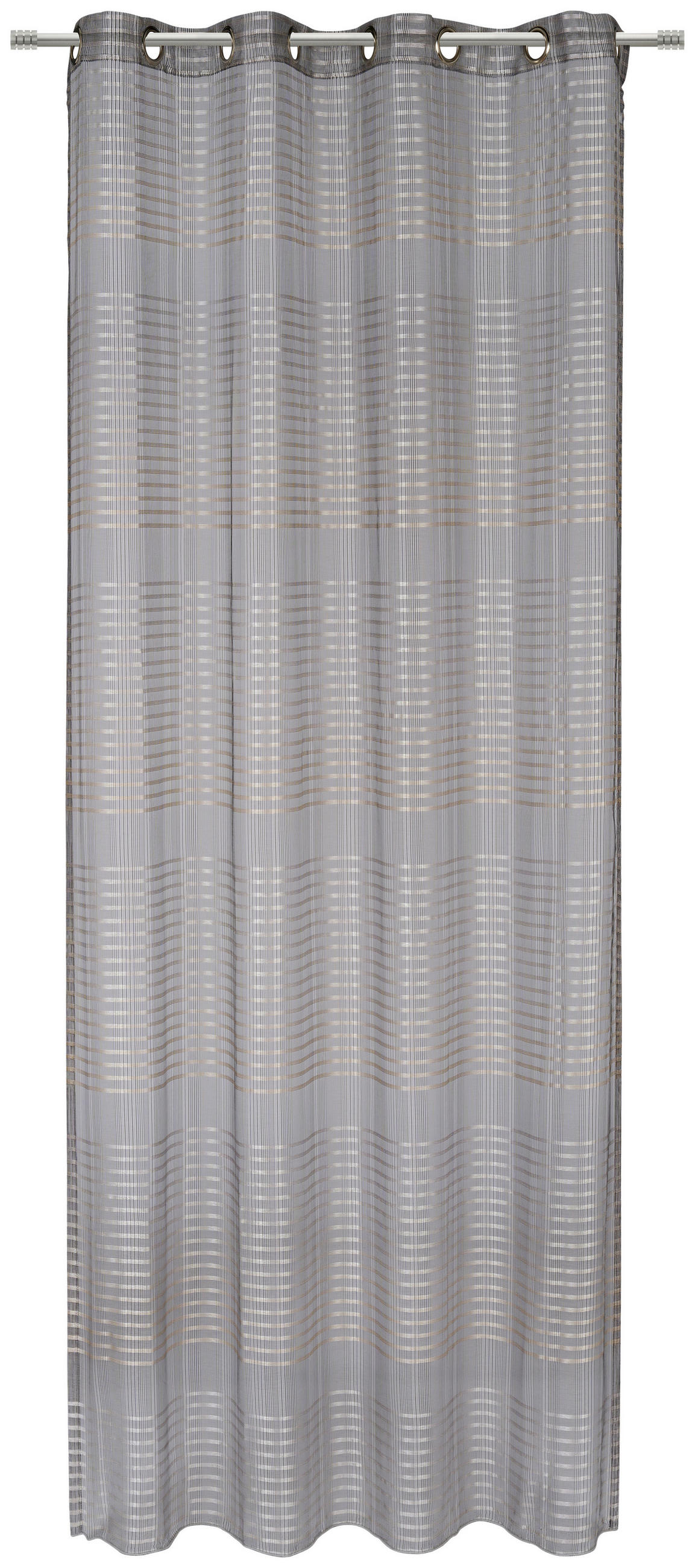 ÖSENSCHAL Dark Stripe halbtransparent 140/245 cm   - Anthrazit, Design, Textil (140/245cm) - Esposa