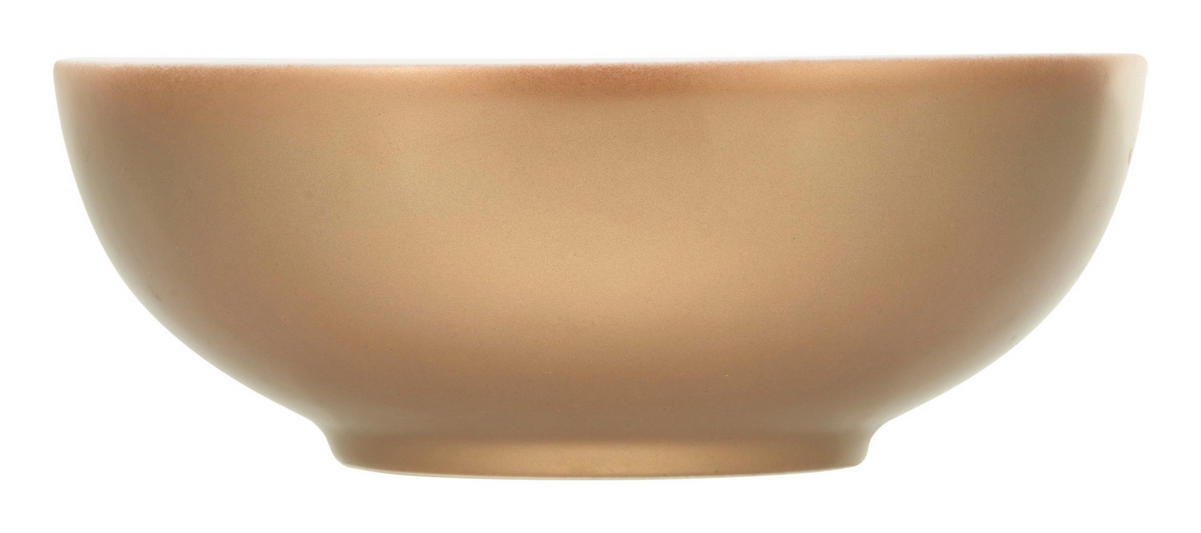 MÜSLISCHALENSET Golden Day Weiss 2-teilig 16 cm  - Goldfarben/Weiß, Basics, Keramik (16cm) - Creatable