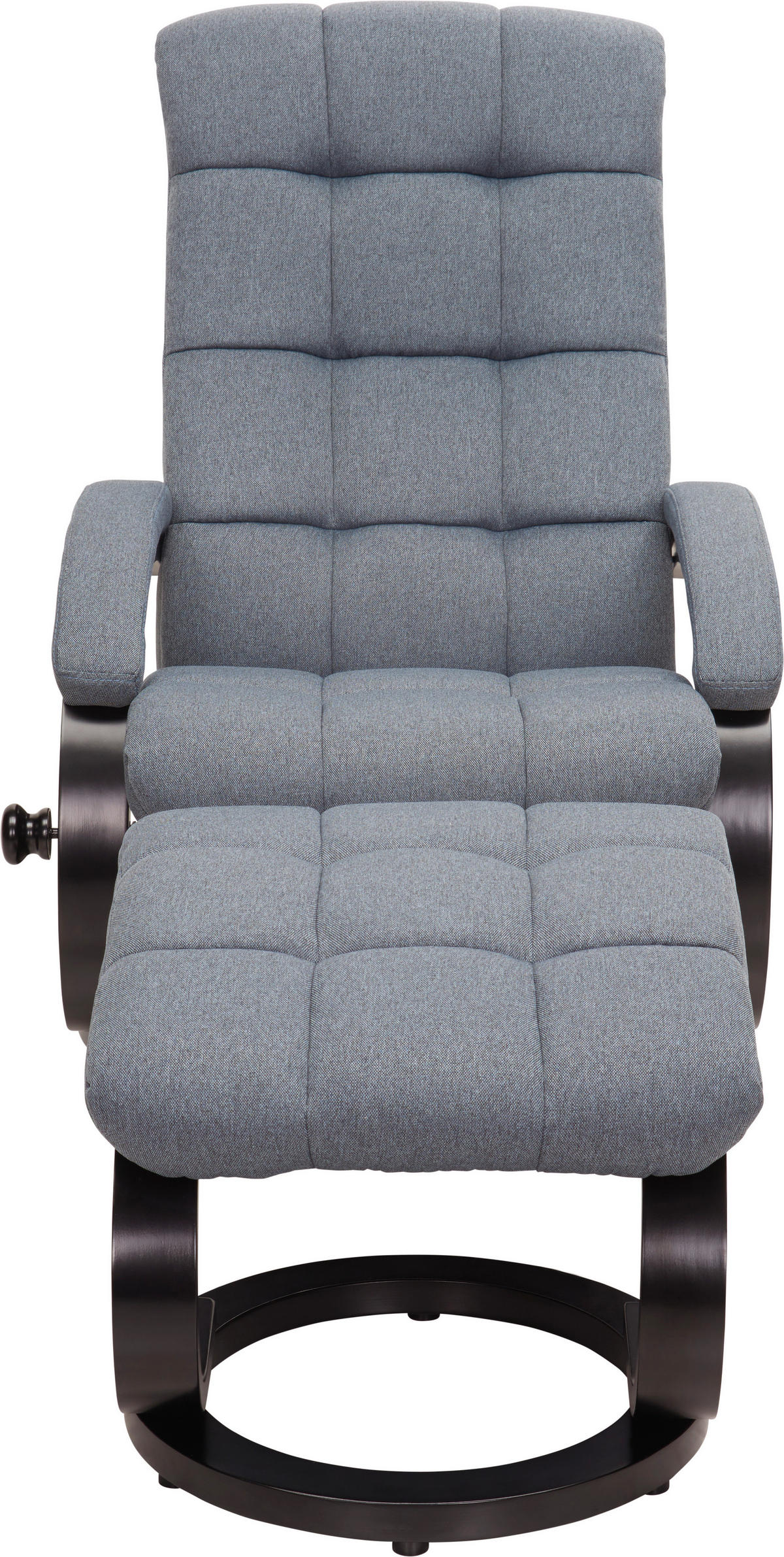 RELAXSESSELSET Linon Hocker    - Schwarz/Grau, MODERN, Holz/Textil (67/78/94cm) - MID.YOU