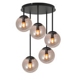 HÄNGELEUCHTE 42/59,5 cm  - Schwarz, Trend, Glas/Metall (42/59,5cm) - Novel