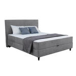 BOXBETT 120/200 cm  in Graublau  - Graublau/Schwarz, KONVENTIONELL, Kunststoff/Textil (120/200cm) - Carryhome