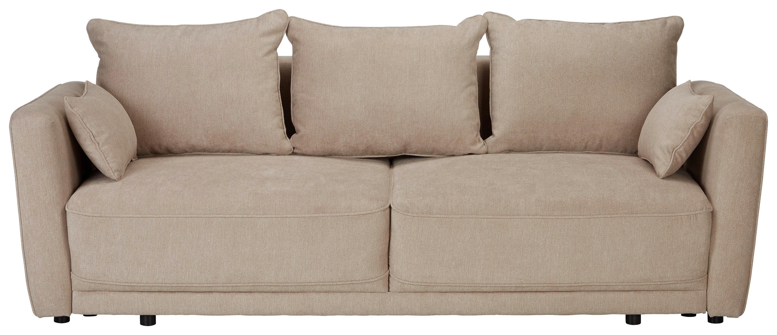 BÄDDSOFFA i beige  - beige/svart, Modern, textil/plast (238/90/104cm) - Hom`in