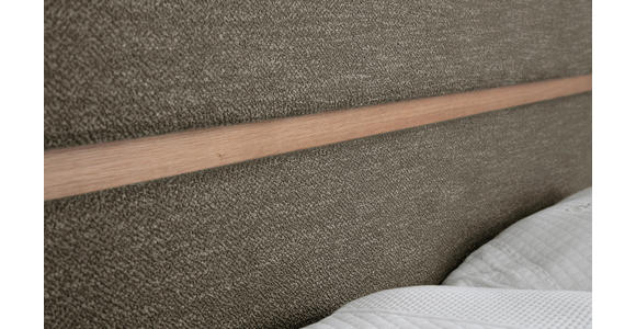 BOXSPRINGBETT 160/200 cm  in Eichefarben, Dunkelbraun  - Eichefarben/Dunkelbraun, Natur, Holz/Textil (160/200cm) - Linea Natura