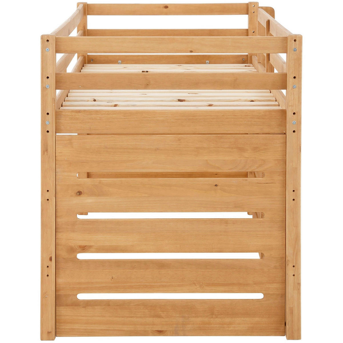 HOCHBETT 90/200 cm,  in Naturfarben, Leiter, Lattenrost  - Naturfarben, MODERN, Holz (90/200cm) - MID.YOU