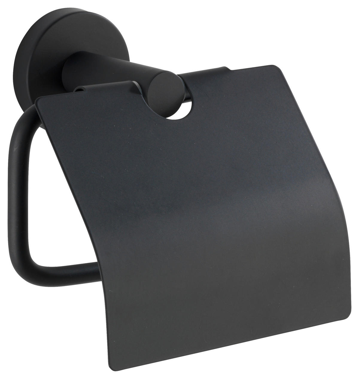 TOILETTENPAPIERHALTER - Schwarz, Basics, Metall (15/13,5/7cm) - Wenko