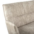 SITZBANK 203,5/87/64 cm Mikrofaser Schwarz, Taupe  - Taupe/Schwarz, Design, Textil/Metall (203,5/87/64cm) - Novel