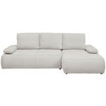 ECKSOFA  in Webstoff Weiß  - Schwarz/Weiß, KONVENTIONELL, Kunststoff/Textil (282/162cm) - Carryhome