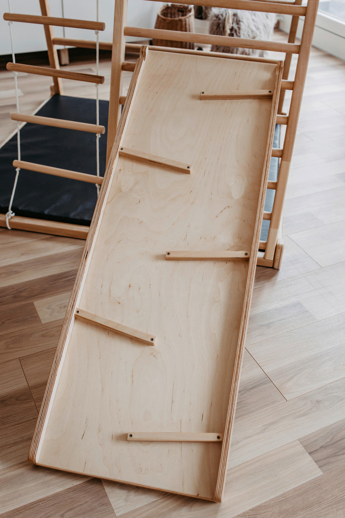 KLETTERGERÜST ZUBEHÖR  - Birkefarben, Basics, Holz (40/113/6cm) - KIDWOOD